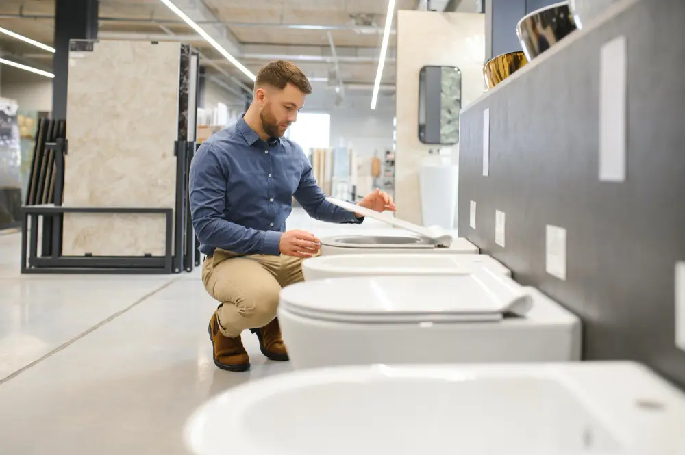 Bathroom material selection